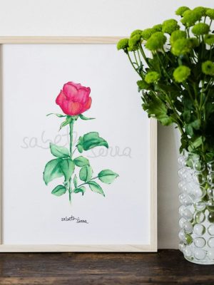 Lámina pintada a mano para tí